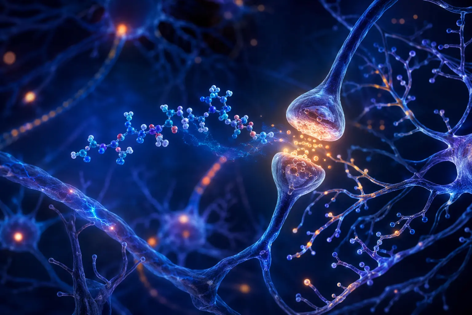 Conceptual peptide signaling within a neuroplastic neural network